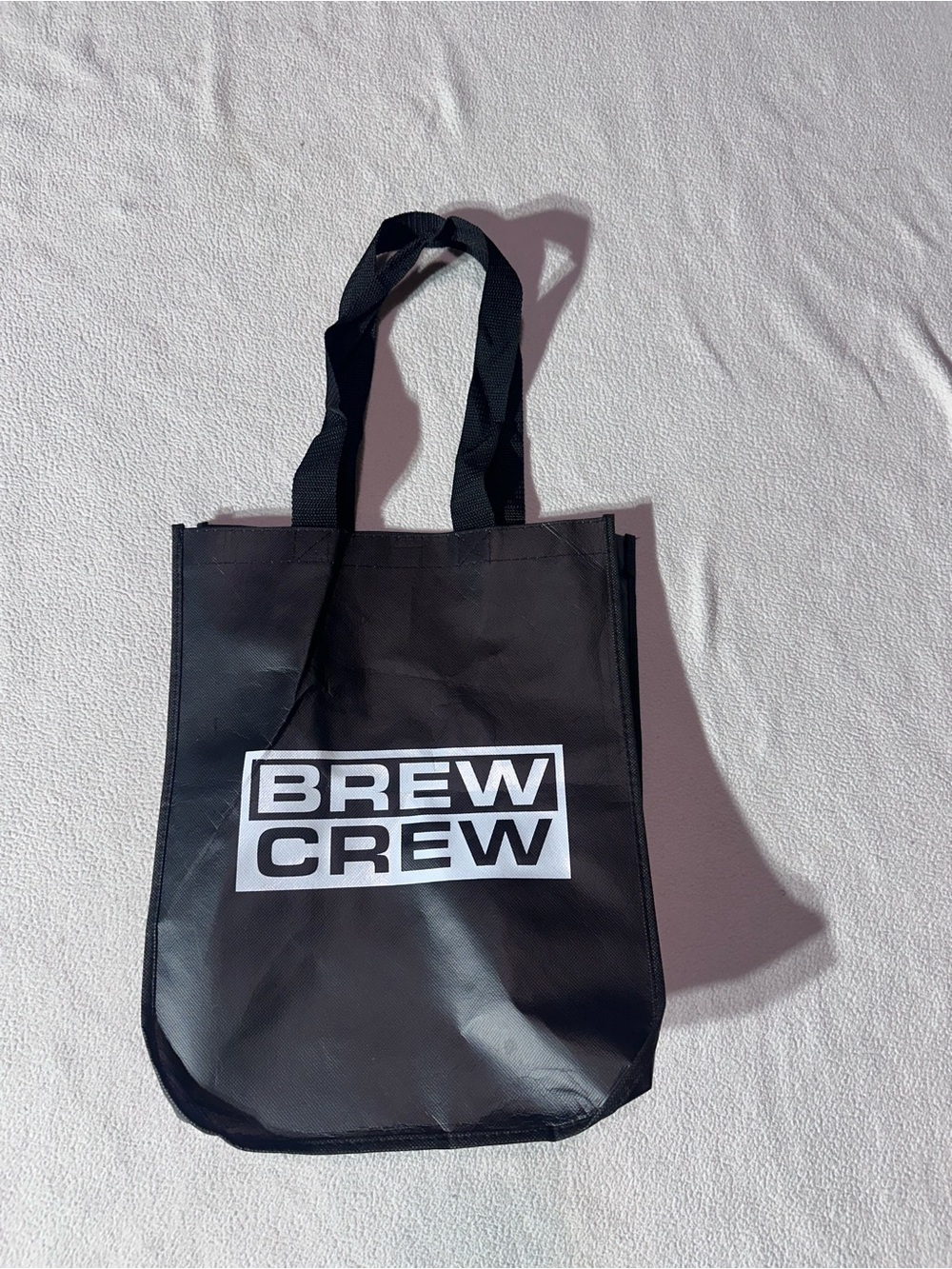 BREW CREW Black Logo Tote Bag